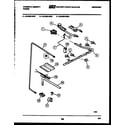 Tappan 30-6239-00-02 burner, manifold and gas control diagram