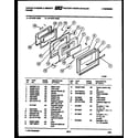 Tappan 57-2707-10-03 door parts diagram