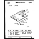 Tappan 32-0007-00-03 cooktop parts diagram
