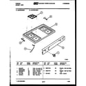 Tappan 30-6759-00-01 cooktop parts diagram