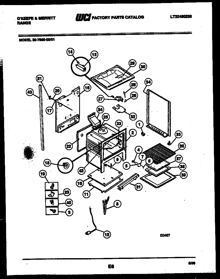 Tappan 30-7989-00-01 body parts diagram