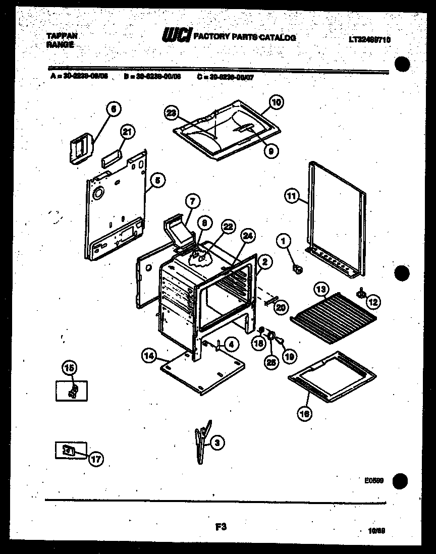 Tappan 30-6238-00-07 body parts diagram