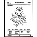 Tappan 36DPMDWEN2 cooktop parts diagram