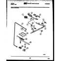 Tappan 30-2549-00-03 burner, manifold and gas control diagram