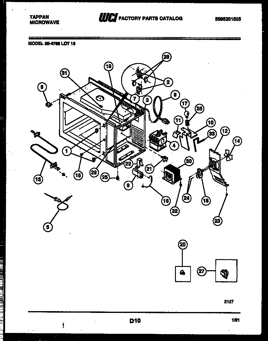 Tappan 56-4788-10-15 functional parts diagram
