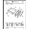 Tappan 31-4989-00-01 drawer parts diagram