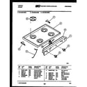 Tappan 30-2239-00-03 cooktop parts diagram