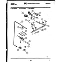 Tappan 30-1149-23-02 burner, manifold and gas control diagram