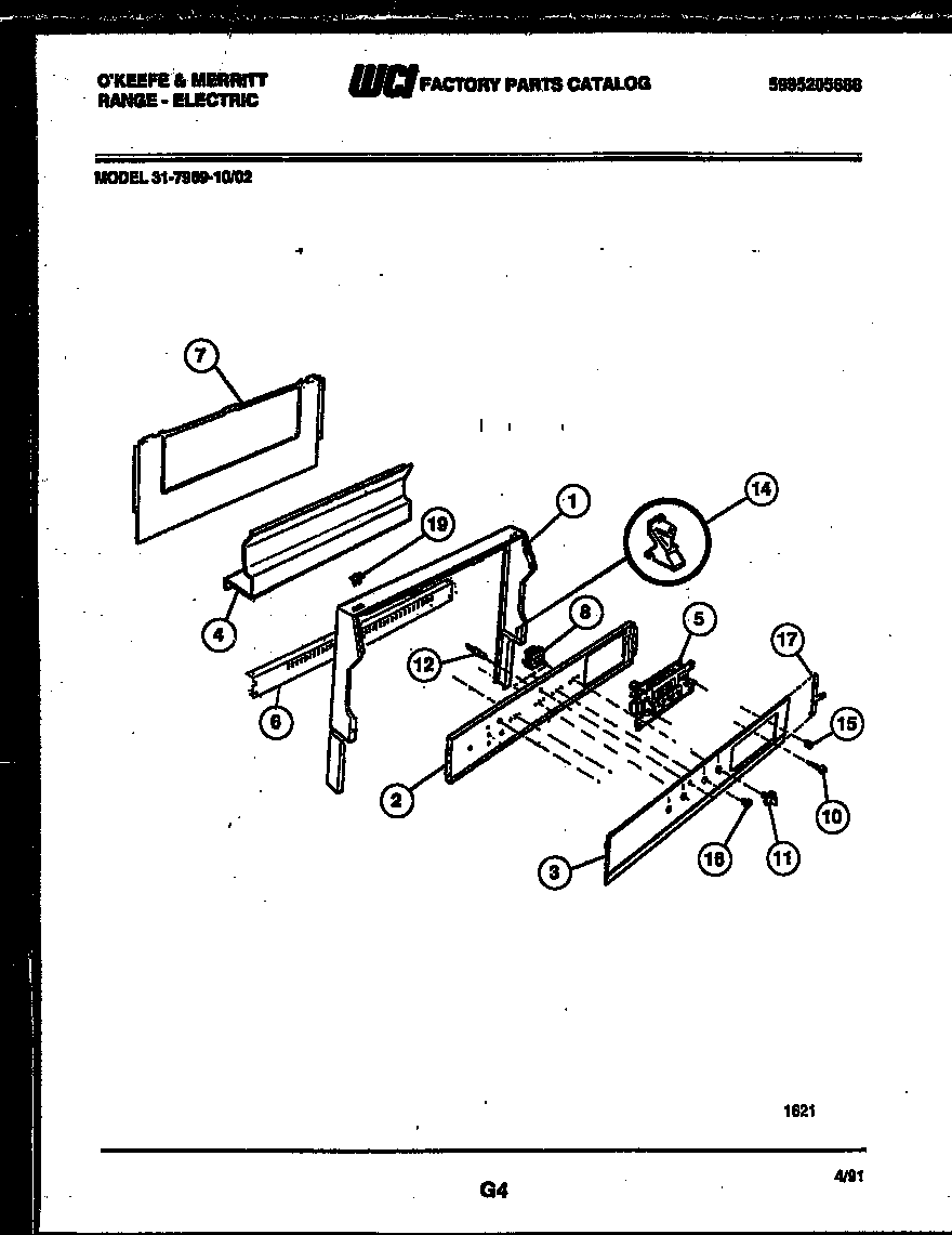 Tappan 31-7969-00-02 backguard diagram