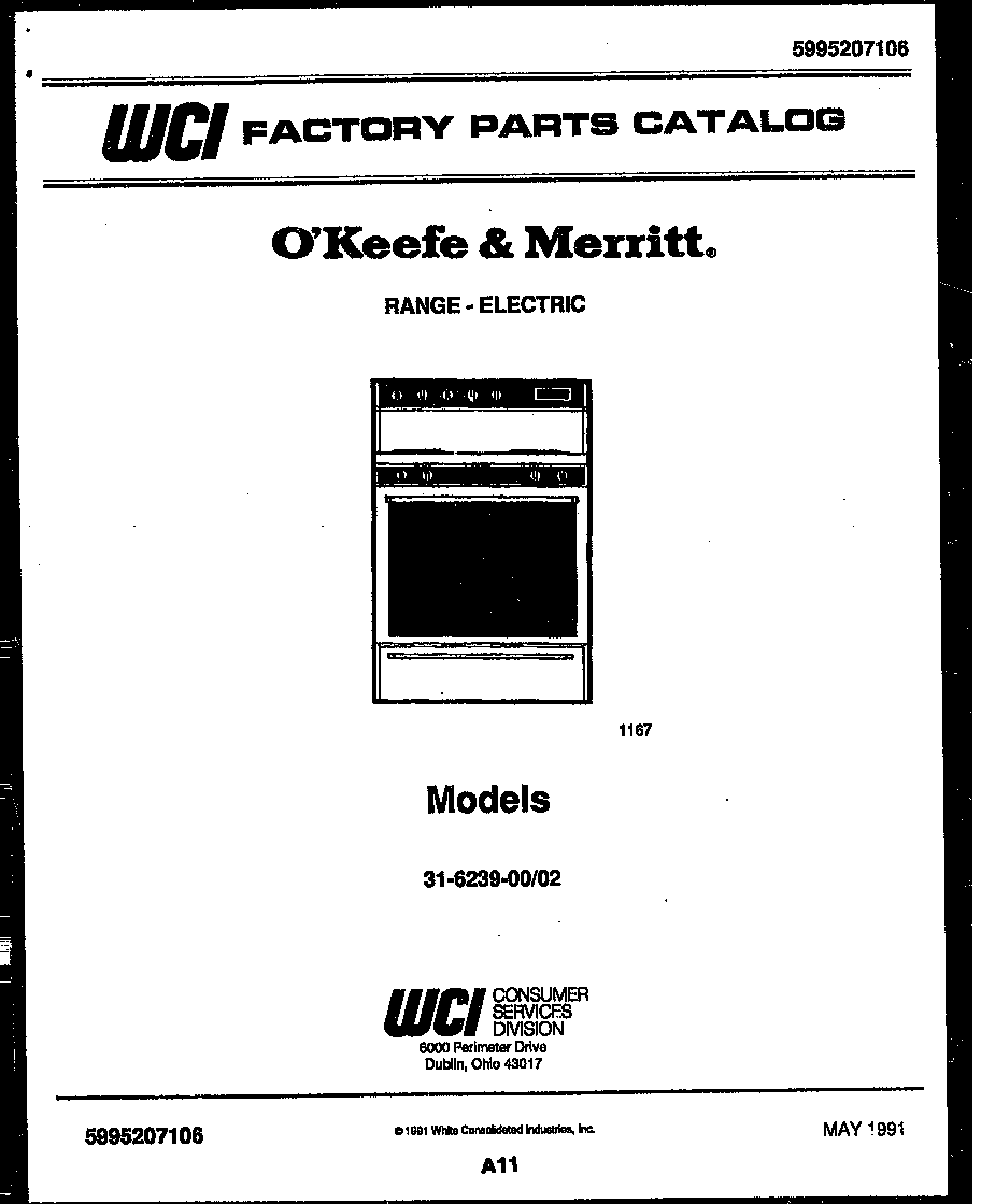 Tappan 31-6239-23-02 cover page diagram