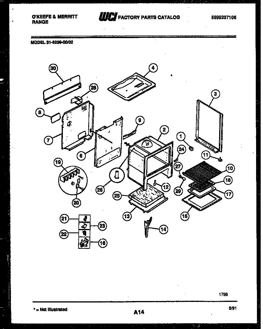 Tappan 31-6239-23-02 body parts diagram
