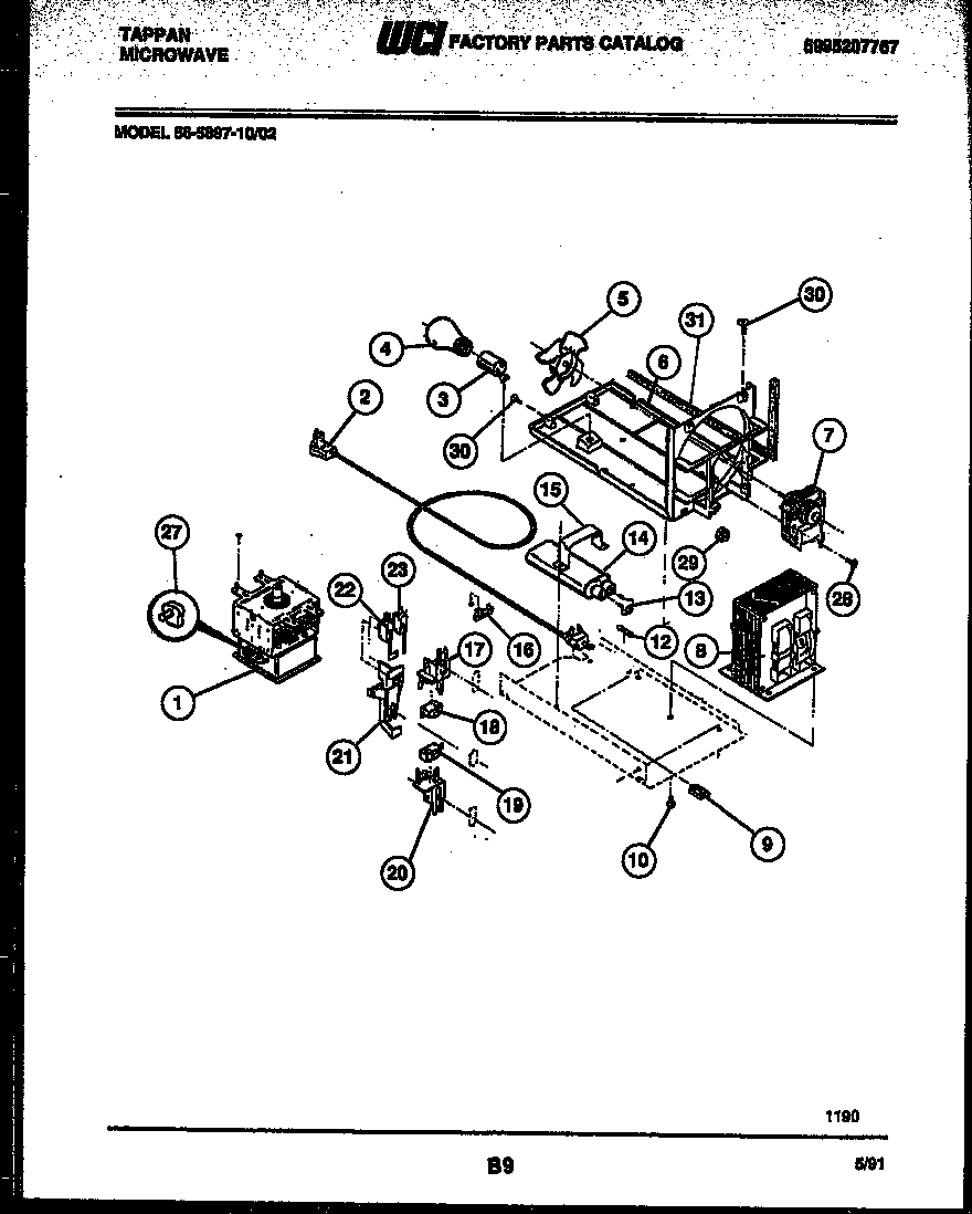 Tappan 56-5897-10-02 power control diagram