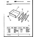 Tappan 73-3757-00-09 drawer parts diagram