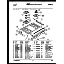Tappan 30-4980-00-02 cooktop parts diagram