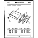 Tappan 30-4980-00-02 drawer parts diagram