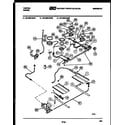 Tappan 30-4980-00-02 burner, manifold and gas control diagram