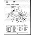 Tappan 32-2539-00-04 cooktop parts diagram