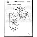 Tappan 32-2539-00-04 burner, manifold and gas control diagram