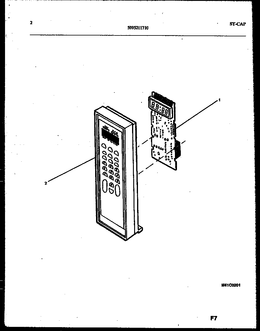 Tappan 56-9381-10-02 control panel diagram