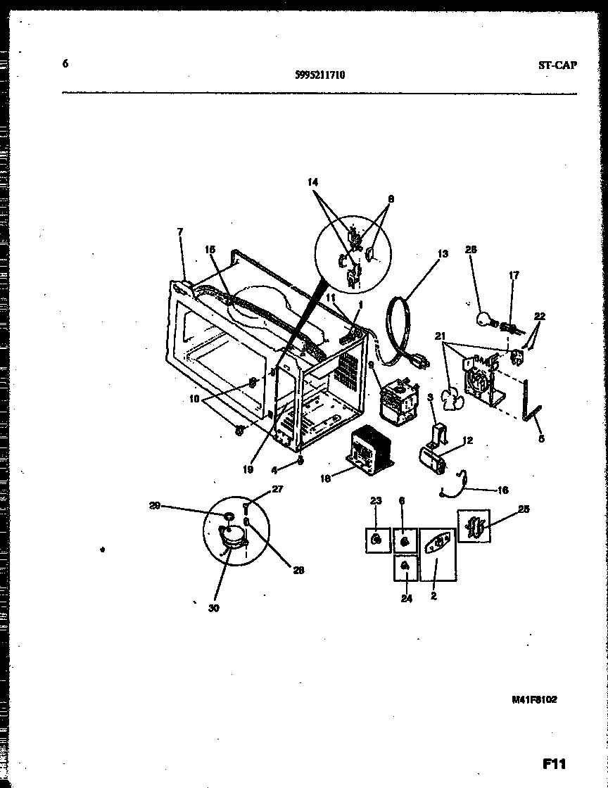 Tappan 56-9381-10-02 functional parts diagram