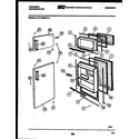 Frigidaire CTN110WKL1 door parts diagram