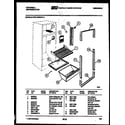 Frigidaire CTN110WKL1 shelves and supports diagram