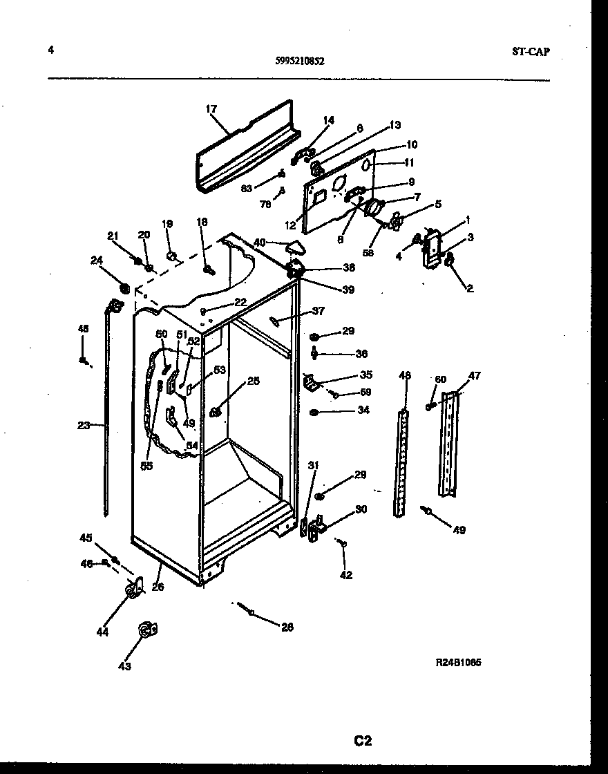 Tappan 95-2181-23-00 cabinet parts diagram