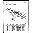 Tappan 32-2639-00-05 broiler drawer parts diagram