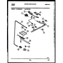 Tappan 32-2639-00-05 burner, manifold and gas control diagram