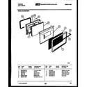 Tappan 30-3350-00-02 door parts diagram