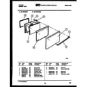 Tappan 32-1009-00-05 door parts diagram