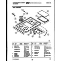 Tappan 36-6262-00-09 cooktop parts diagram
