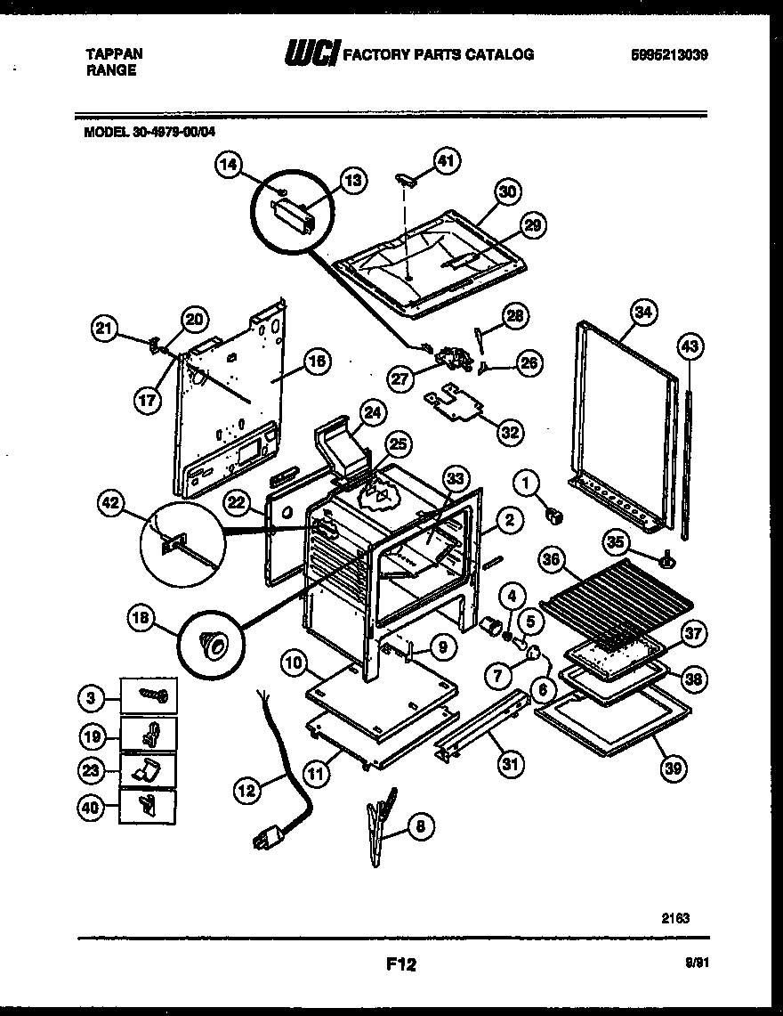 Tappan 30-4979-00-04 body parts diagram