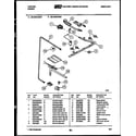 Tappan 30-3349-00-05 burner, manifold and gas control diagram