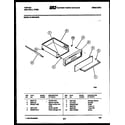 Tappan 12-4990-00-02 drawer parts diagram