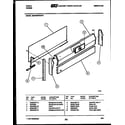 Tappan 30DPMBWAN6 backguard diagram
