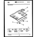 Tappan 30DPMBWAN6 cooktop parts diagram