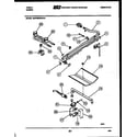Tappan 30DPMBWAN6 burner, manifold and gas control diagram