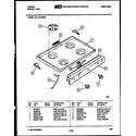 Tappan 30-1149-23-05 cooktop parts diagram
