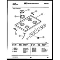 Tappan 30-3859-00-04 cooktop parts diagram