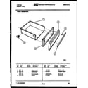 Tappan 30-3859-00-04 drawer parts diagram