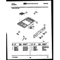 Tappan 30-2241-00-01 cooktop parts diagram