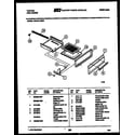 Tappan 30-2241-00-01 broiler drawer parts diagram