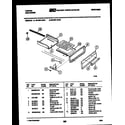 Tappan 30-2551-23-01 broiler drawer parts diagram