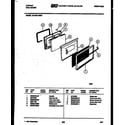 Tappan 30-2251-23-01 door parts diagram