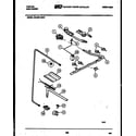 Tappan 30-2251-23-01 burner, manifold and gas control diagram