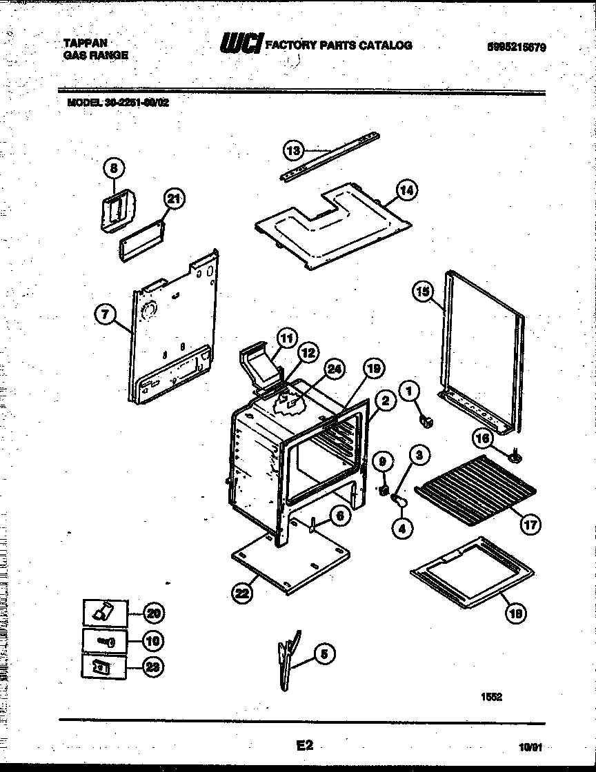 Tappan 30-2251-23-02 body parts diagram
