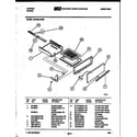 Tappan 36-3052-32-09 broiler drawer parts diagram
