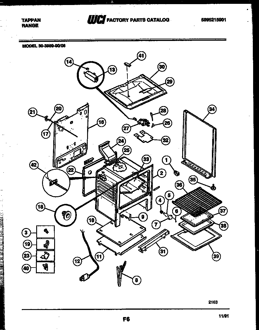 Tappan 30-3989-00-06 body parts diagram