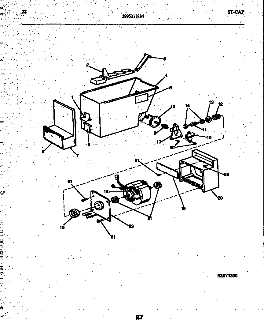 Tappan 95-2491-23-01 ice dispenser diagram